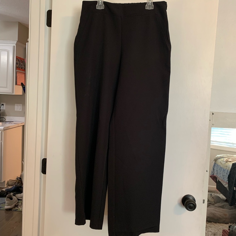 Black wide leg pants